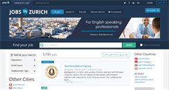 Desktop Screenshot of jobsinzurich.com